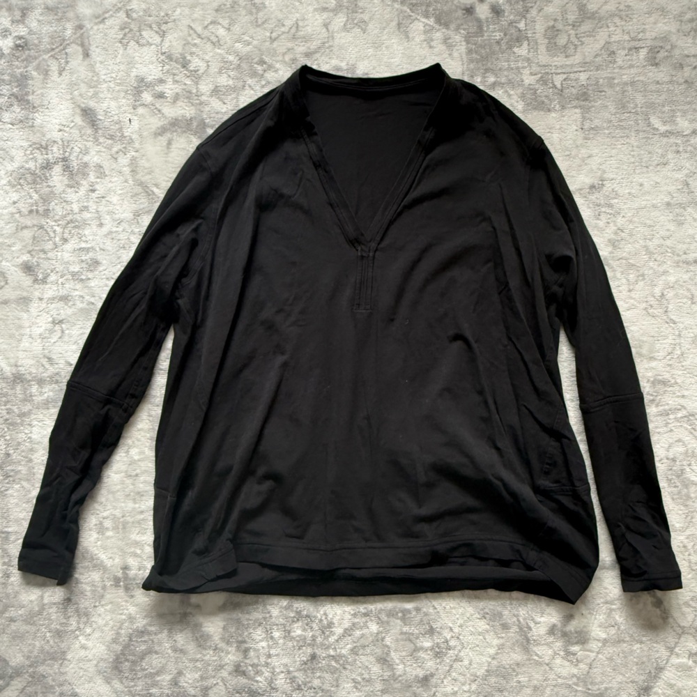 Lululemon Back In Action V-Neck Long-Sleeve Shirt - Picture 2 of 4